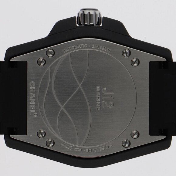 CHANEL H2558 J12 Marine 42 black CE/rubber AT - Picture 2 of 10